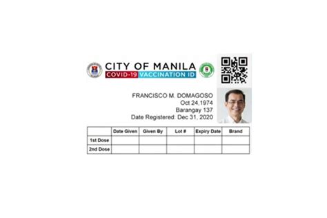 Manila to implement ID system for vaccinated residents .